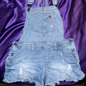 Cute jean overalls shorts